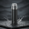Sleek matte black waterproof nose hair trimmer for men